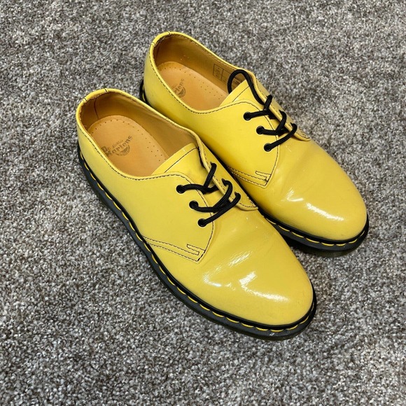 Dr Martens Oxford Shoes Womens Size 9 1461 Iced II Buttersoft Leather Yellow - Picture 4 of 7